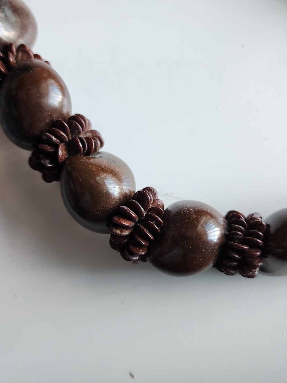Vintage Kukui Nut and Seeds  Lei necklace and bracelet set.  19”Long - Picture 4 of 5